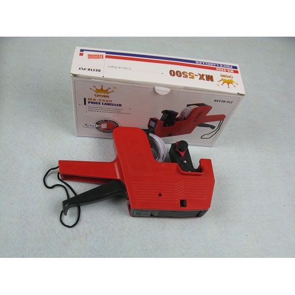 MX-5500 เครื่องทําราคาแถวเดียว 8-Digit เครื่องทําเครื่องหมายราคาซูเปอร์มาร์เก็ตเครื่อง MX5500 ชุดเคร