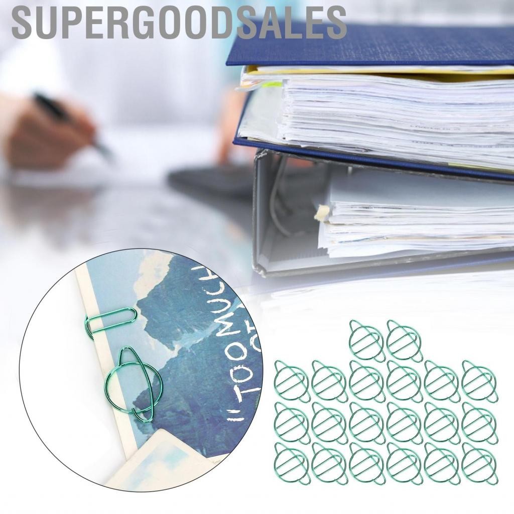 Supergoodsales Bookmark รูปร่างของ Paper Clips Fun Planet สำหรับการจำแนกไฟล์