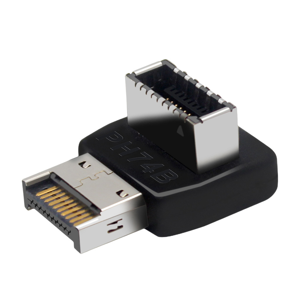 USB 3.1 Type E 90 องศาแปลงด้านหน้า USB C Header อะแดปเตอร์ด้านหน้า TYPE C ซ็อกเก็ตสําหรับเมนบอร์ดคอมพิวเตอร์ ราคา ถูกที่สุด ดีลบีเคเค แกลเลอรีภาพที่ 6