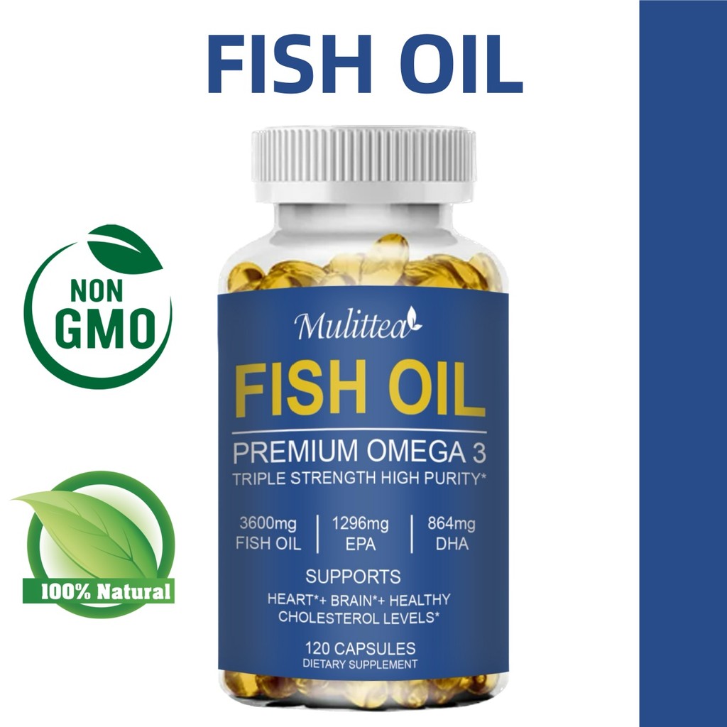 MULITTEA Omega-3 Fish Oil Capsules-ช่วยพัฒนาความจำ ความสามารถในการเรียนรู้ และสมาธิ