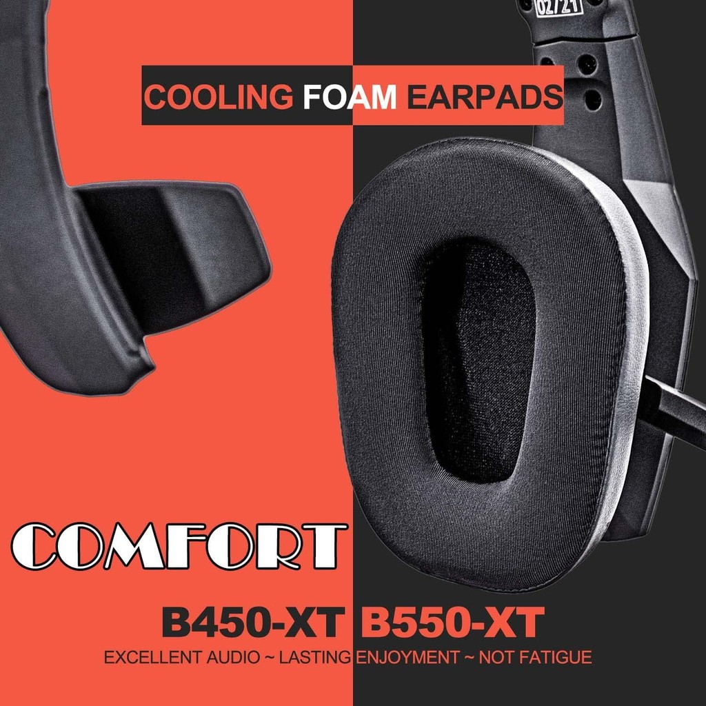 B450-XT B550-XT Kit เปลี่ยนแผ่นรองหูฟังเบาะ - ใช้งานร่วมกับ B450 XT / B550 XT ชุดหูฟัง I B450-XT/B55