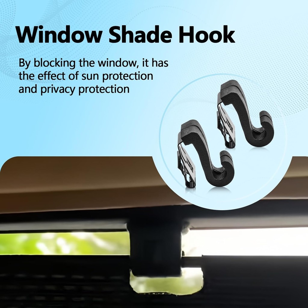 2PCS Window Shade Hook ใช้งานร่วมกับ Chrysler Pacifica Voyager 2017 2018 2019 2020 2021 2022 เปลี่ยน