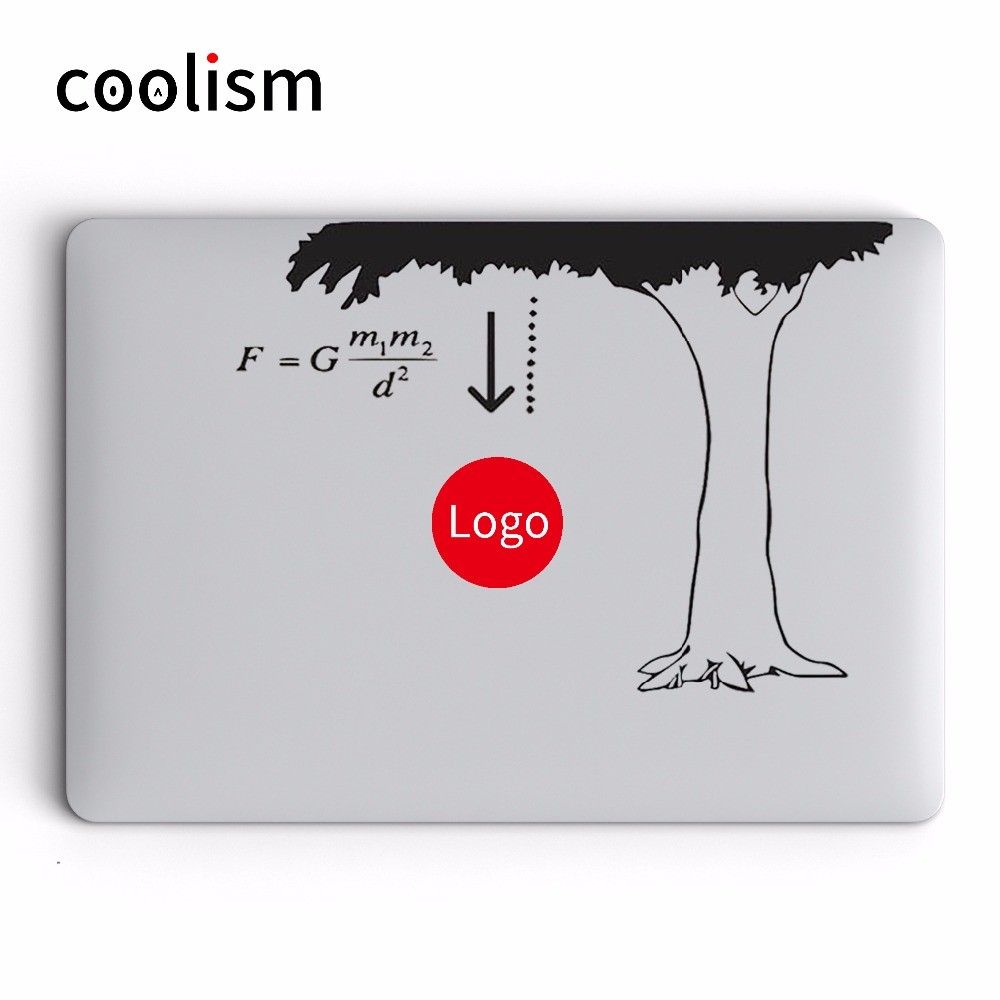 สติ๊กเกอร์ Macbook สติ๊กเกอร์แล็ปท็อป Newton Law of Gravity Humor Laptop Decal สําหรับ Apple MacBook