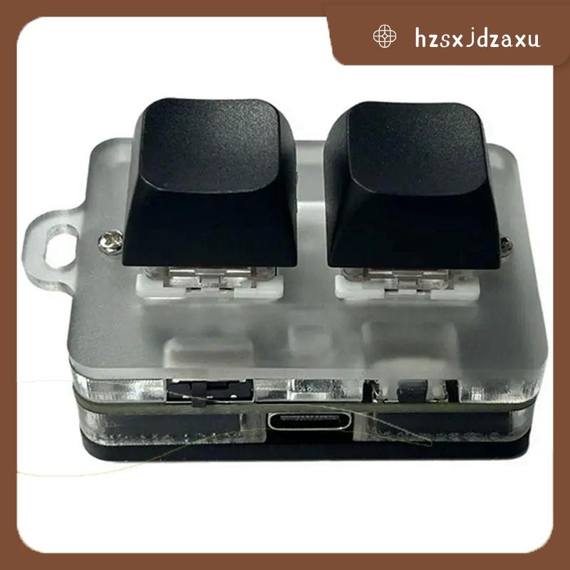 hzsxjdzaxuMini คีย์บอร์ดไร้สาย Macropad คีย์บอร์ดสําหรับเล่นเกมพร้อมไฟ RGB Hot-Swappable Copy Paste 