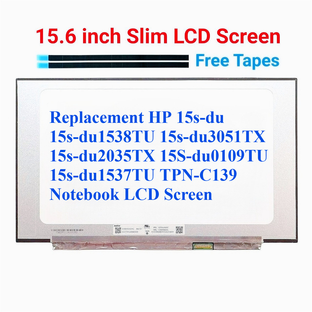 เปลี่ยน HP 15s-du 15s-du1538TU 15s-du3051TX 15s-du2035TX 15S-du0109TU 15s-du1537TU TPN-C139 หน้าจอ L