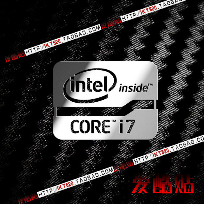 Intel Sticker Core i7 Core 2 LOGO โทรศัพท์มือถือสติกเกอร์โลหะสติกเกอร์โน๊ตบุ๊คโลโก้คอมพิวเตอร์