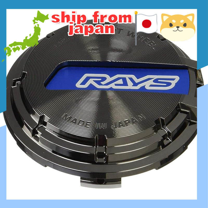 RAYS Center Cap Set Gram Lights Blue/Black Chrome Set of 4 GRCAP-BLCR4