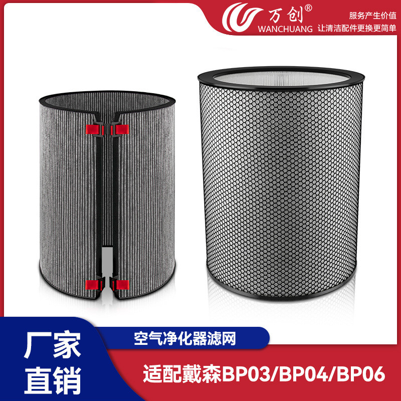 Wanchuang เหมาะสําหรับ Dyson BP03/BP04/BP06 เครื่องฟอกอากาศกรององค์ประกอบตัวกรองคาร์บอนที่เปิดใช้งาน