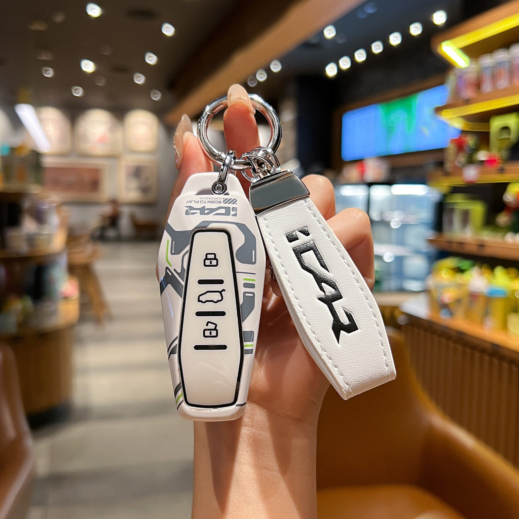 Jaecoo6 Key Holder 24-25 รูปแบบ jaecoo 6ev j6 Track Shell chery iCARV03 CHERY iCaur 03 NFC Card Holder อินเทรนด์ High-End Buckle