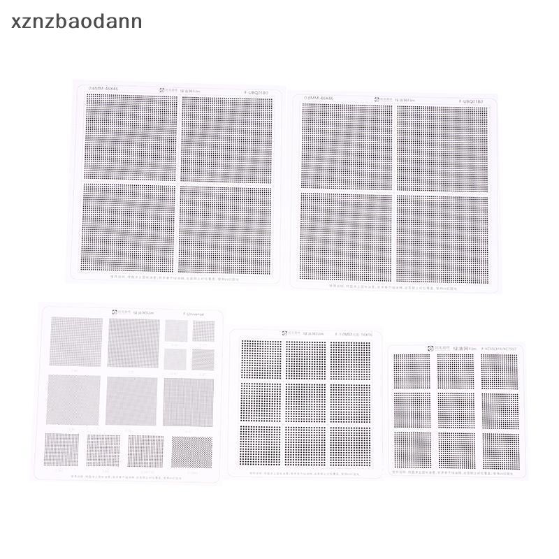 [XZNZV] Hole Spacing 0.3/0.35/0.375/0.4/0.5/0.58/0.6/0.8/1.0 มม.Universal Green Oil Net UV Solder Ma