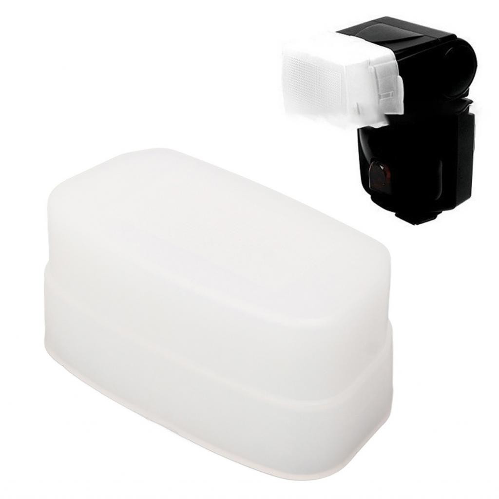 Ruba888-ph 2 ชิ้นกล้องแฟลช Diffuser สําหรับ 320EX Overhead เฉพาะ White Bounce Light Softbox การถ่ายภ