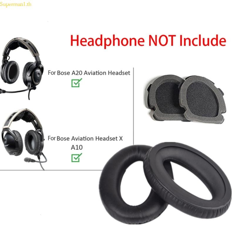 Best Protein Leather Earpads Ear Cushions forBose Aviation Headset X A10 A20 ชุดหูฟัง