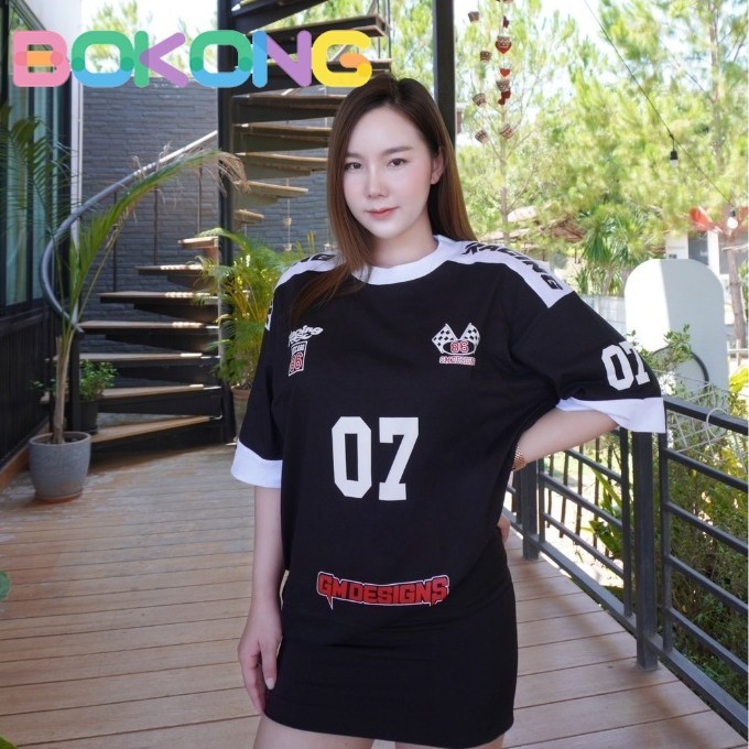 เสื้อยืดGM Designs 07 แขนสั้นโอเวอร์ไซส์