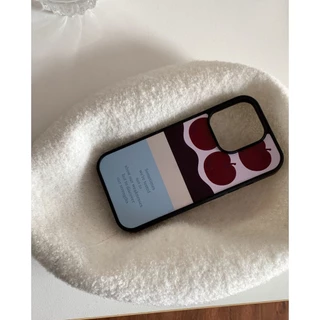 Cherry Melaleuca เค้กเคสโทรศัพท์ Drop-Resistant สําหรับ iPhone 16 Promax 15 Promax 11 12 13 14plus 15plus 16e 16plus 15pro