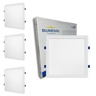 kit 3 Painel Plafon Quadrado Embutir 24w Play  6500k ou 4000k ou 3000k Blumenau Iluminação Bivolt