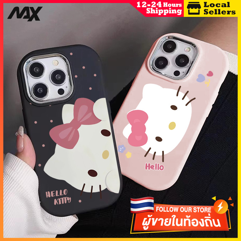 ความรู้สึกขั้นสูง จัดส่งจากประเทศไทย ผีเสื้อสีชมพูเคตี้สำหรับ iphone iPhone เคสไอโฟน 13 12 11 PRO MAX 16 15 14 X XS MAX