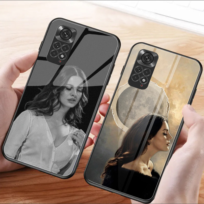 Lana Del Rey 07 แก้วเคสโทรศัพท์สําหรับ Xiaomi Redmi หมายเหตุ 14 13 Pro Plus 12 4G 11 10 5G 9 ฝาครอบ