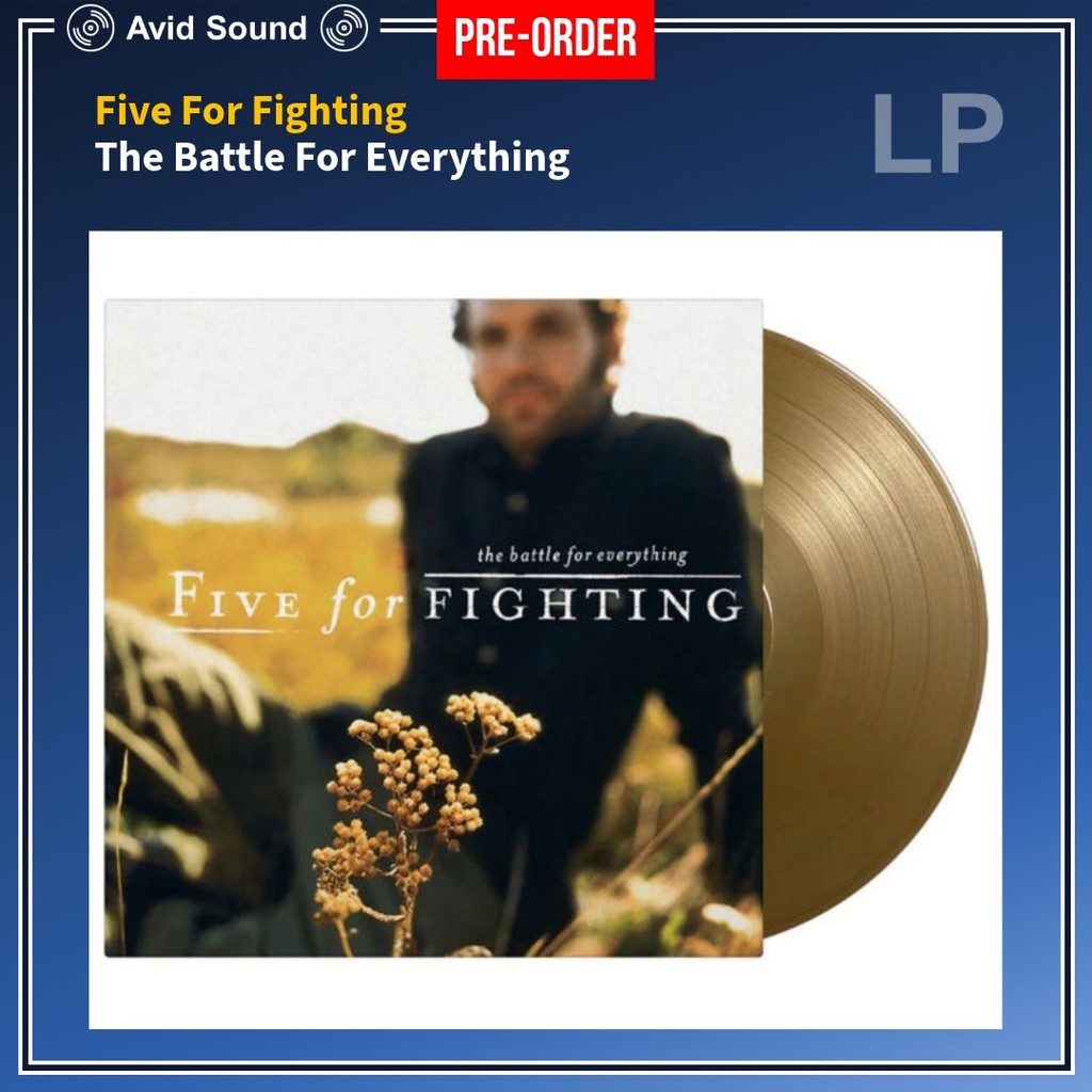 Pre-Order แผ่นเสียง Five For Fighting The Battle For Everything ใหม่ ซีล Five For Fighting Vinyl LP