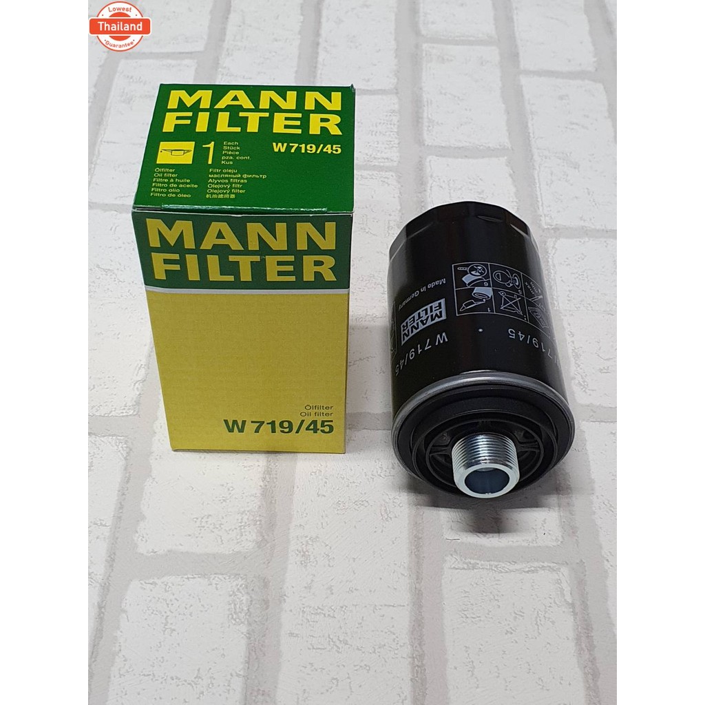 กรองน้ำมันเครื่อง  VW  Golf 6  Mk VI   2009 - 2016   รุ่น  1.8 TSFI,  2.0  GTI     Oil Filter  Mann 