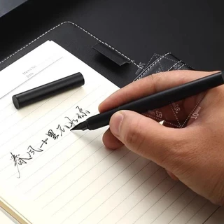 ปากกาหมึกซึม Jinhao 35 หรูหรา Elegant EF/F Nib All-Steel/Matte Black Body การประดิษฐ์ตัวอักษรปากกาหมึก