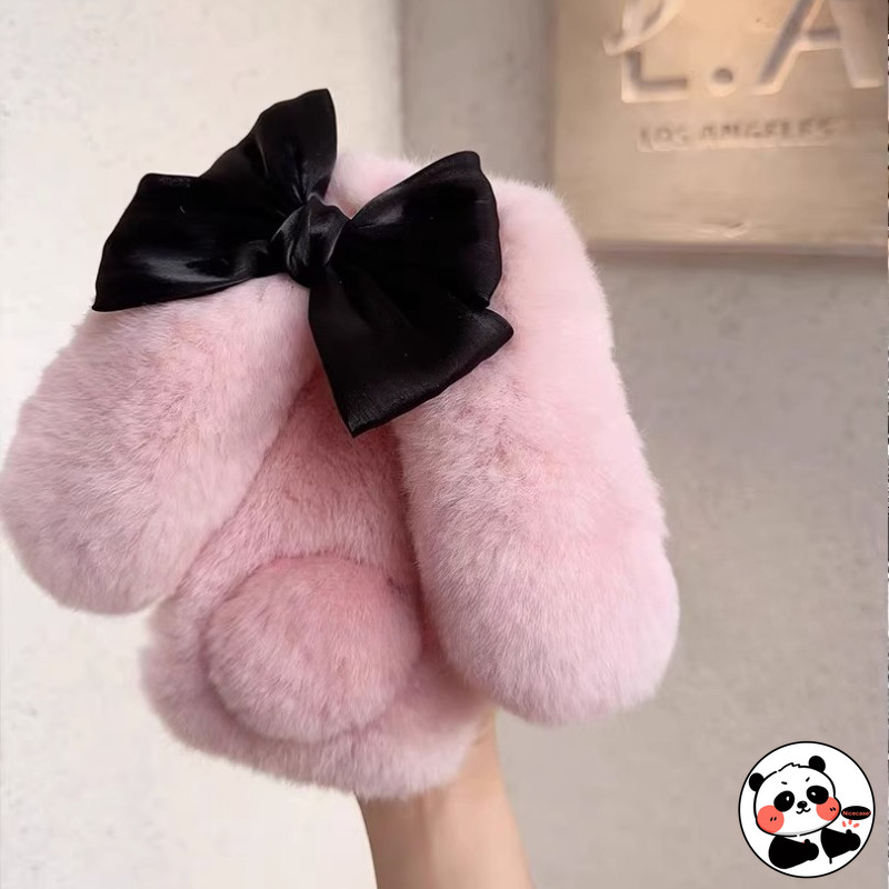 ฤดูใบไม้ร่วงฤดูหนาวFurry Bunnyเคสโทรศัพท์สําหรับRealme Neo 7 Turbo SE 7X P4 P3 Ultra P3X P2 P1 Q5 Q5
