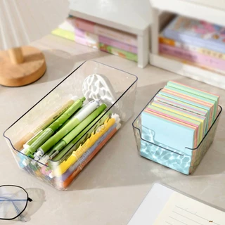 ฟรีSticker🌈 กล่องเก็บของ สไตล์มินิมอล กล่องโพสอิท ถาดใส่ของ กล่องใส่กระดาษโน๊ต