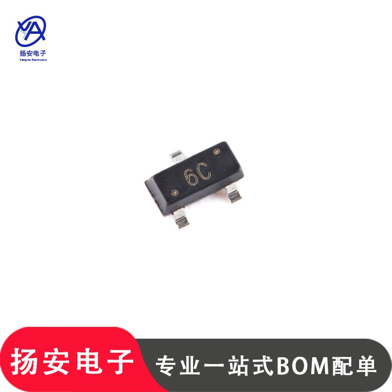 UMH Youtai BC817-40 SOT-23 ผ้าไหมหน้าจอการพิมพ์ 6C 45V/0.5A NPN ทรานซิสเตอร์ Patch Triode