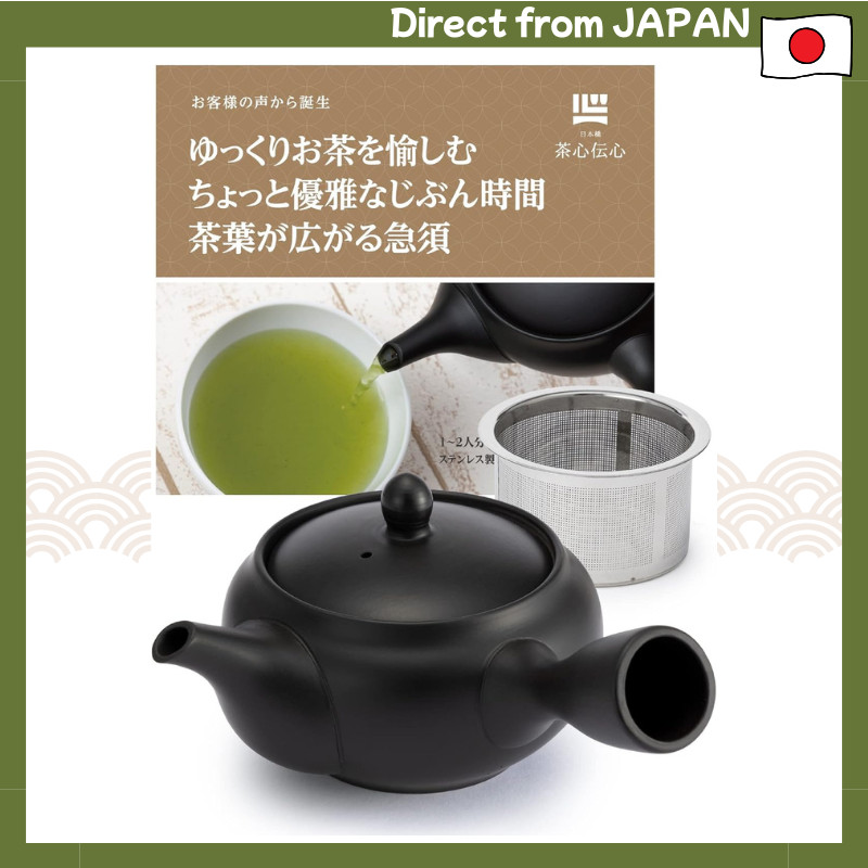 Tokoname Japanese Kyusu Teapot 300ml – Made in Japan, Stainless Steel Filter