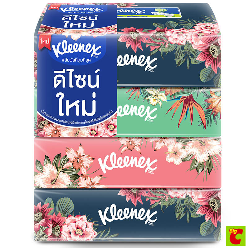 คลีเน็กซ์ เพทเทิล ซอฟท์บ๊อกซ์ 100 แผ่น แพ็ค 4 คละลาย