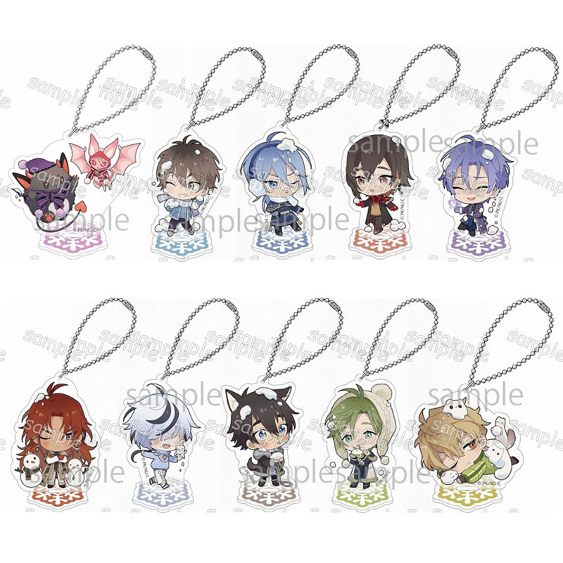 Nu: Carnival อะนิเมะพวงกุญแจ Man NU Carnival Key CHAIN ผู้หญิง Eiden Aster Olavine จี้ Key แหวนเด็ก 