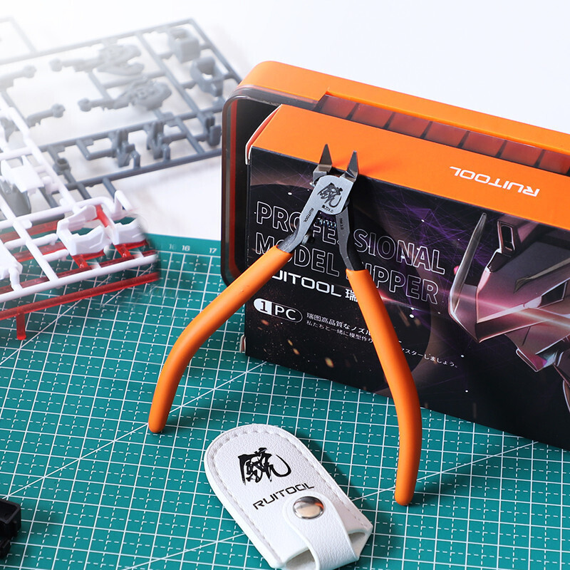 คีมโมเดล RUITOOL Ares ปากน้ําขอบเดียว กรงเล็บรุ่นพิเศษ คีมตัดด้ามจับกันลื่นแบบเดี่ยว
