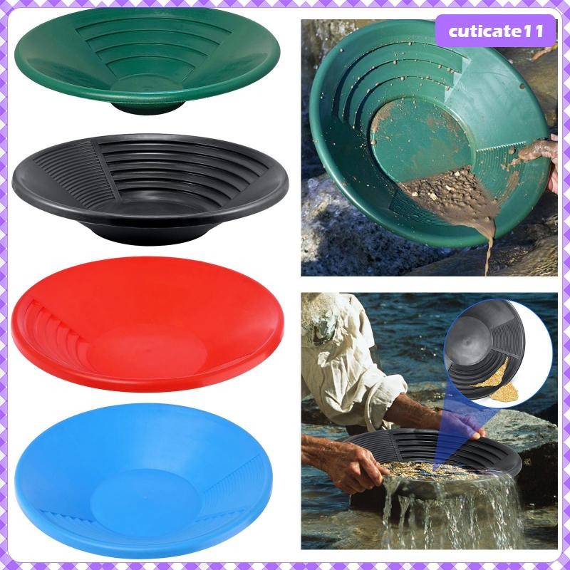 [Cuticate1] พลาสติก 15" พร้อม Dual Riffle Nugging River Wash Ning อุปกรณ์