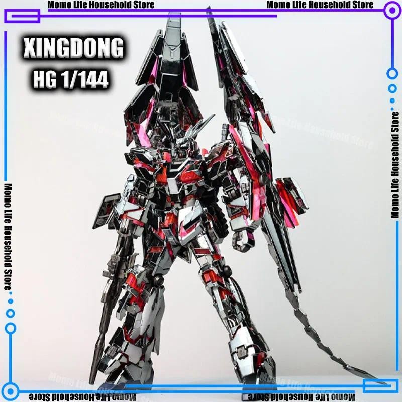 XINGDONG HG 1/144 Rx-0 Unicorn 03 Phenex Dark Silver รุ่นที่กําหนดเองชุดอะนิเมะ Action Figure ของขวั