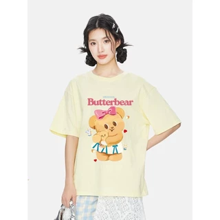 เสื้อ Butterbear Butter bear T-shirt ผ้าCotton 100%ใส่ได้ ทั้ง ชาย ใส่สบาย ไม่หด ไม่ย้