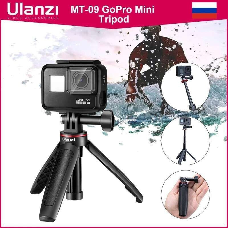 โปรโมชั่น MT09 ขยาย Gopro Vlog ขาตั้งกล้อง ni ขาตั้งกล้องแบบพกพาสําหรับ Gopro Hero 12 11 10 9 8 7 6 