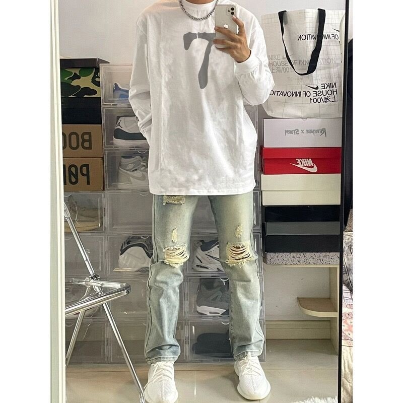 COD 2025 Simple Elegant Solona 210g Cuffed Long Sleeve Versatile Trendy New Japanese Style Fashionab