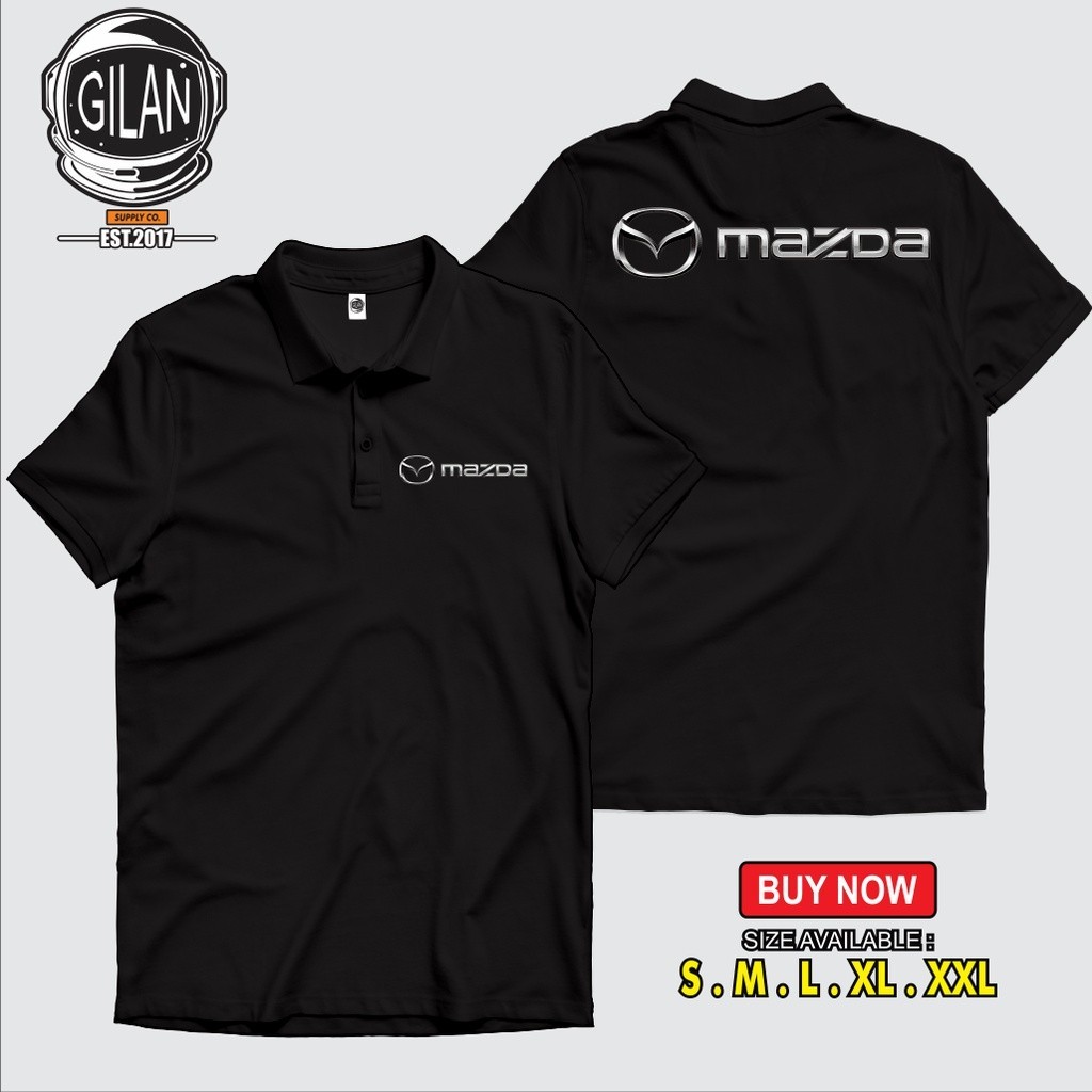 【Polo shirt】 เสื้อโปโล Mazda Logo Car Racing Automotive Collar เสื้อ S-3XL