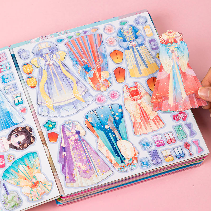 公主换装磁力贴纸书到岁儿童反复贴画专注力益智玩具安静书Princess Dress-up Magnetic Sticker Book to Age Children Repeatedly20250924 ราคา ถูกที่สุด ดีลบีเคเค แกลเลอรีภาพที่ 9