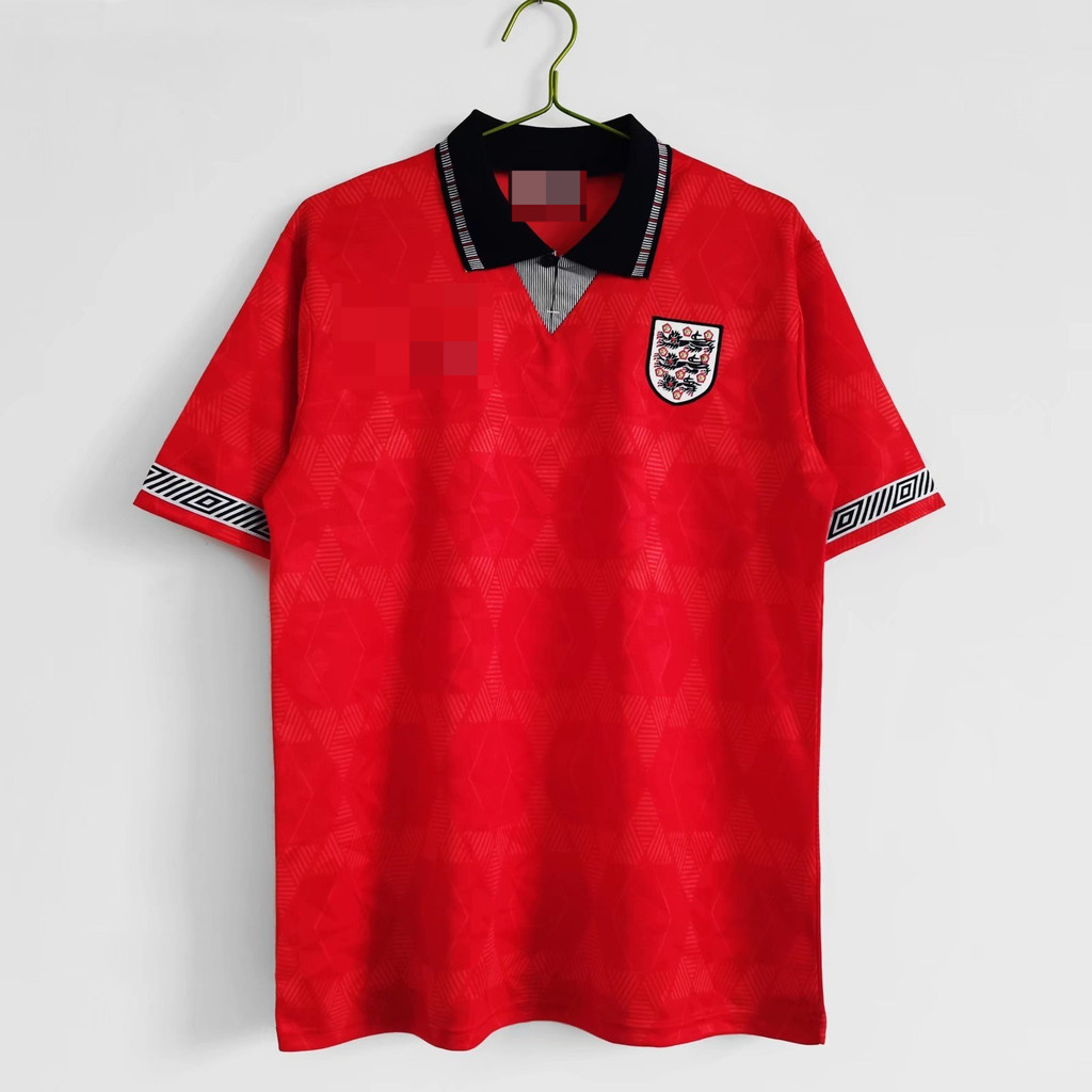 1990 England away football short Sleeve retro jersey