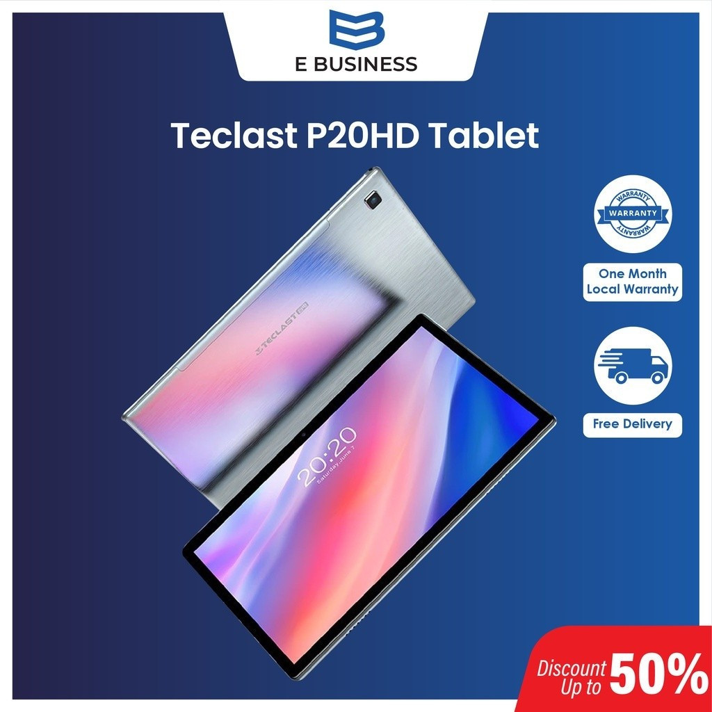 ธุรกิจท้องถิ่น StockTeclast P20HD แท็บเล็ต 10.1 "LCD IPS 4+64GB เครือข่าย 4G AI SpeedupHT99 V29A