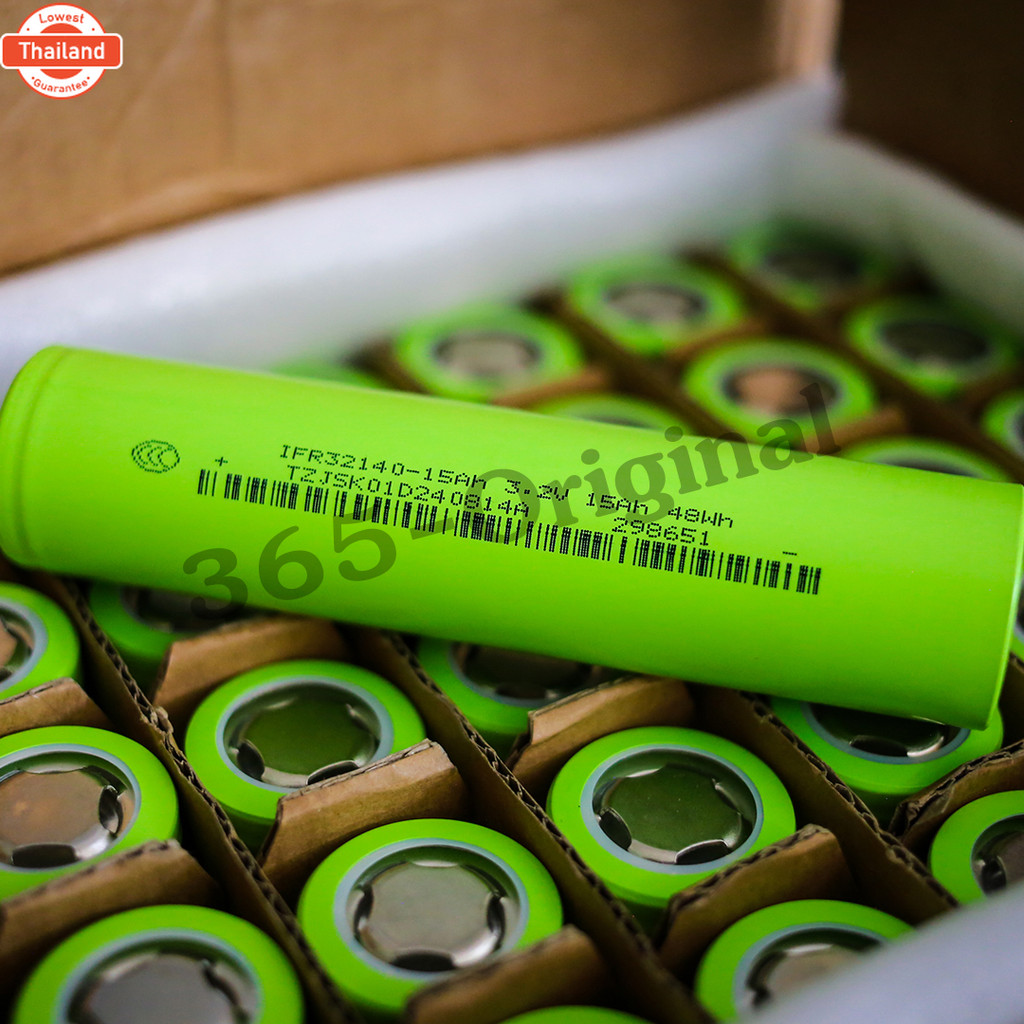 แตเตอรี่ ลิเธียมฟอสเฟต LiFePo4 32140 3.2V 15000mAh
