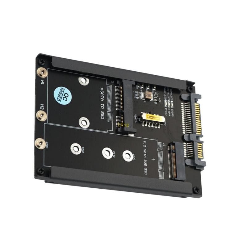 Btsg M 2 MSATA to SATA3 0 การ์ดขยาย 6Gbps ประสิทธิภาพการส่งข้อมูลรองรับ M 2 mSATA