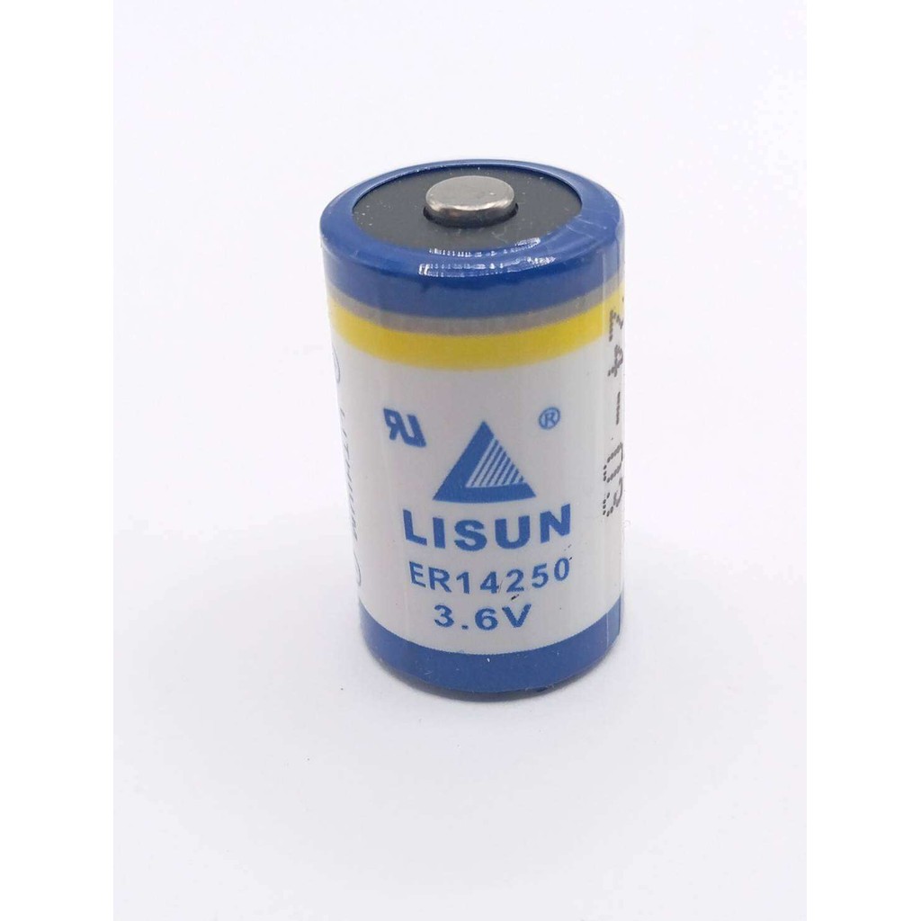 ใหม่ แท้ LISUN ER14250 PLC battery 3.6V instrument battery 1/2(AA) Delta PLC battery ER14250h ออกบิล