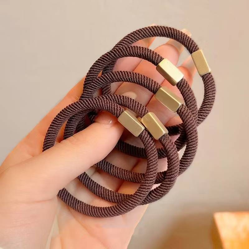 WallyShop ยางรัดผม แพ็ค 5 ชิ้น ร้านไทย ยางรัดผมเกาหลี ยางรัดผมสวยๆ ยางรัดผมไม่กินผม ยางรัดผมสไตล์เกาหลี ยางรัดผมแฟชั่น