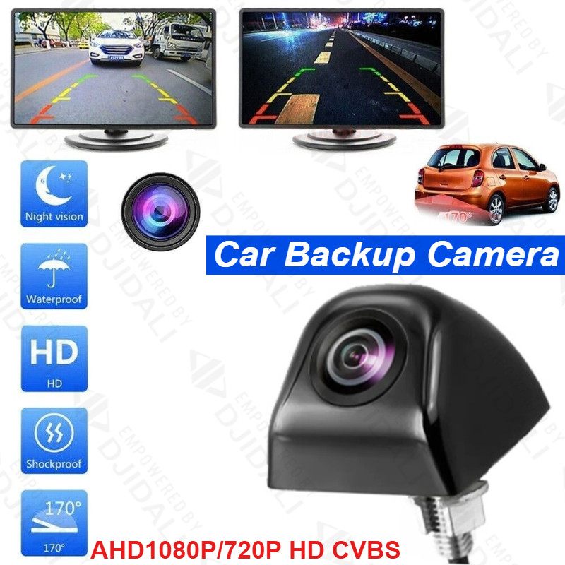AHD 1080P/720P กล้องสํารองข้อมูลรถยนต์ 170° กล้องถอยหลังกันน้ํา Fisheye Night Vision