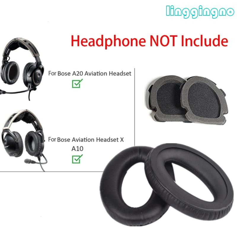 RR แผ่นรองหูฟังสําหรับชุดหูฟังการบิน Bose X A10 A20 หูฟังแผ่นรองหูฟังเบาะ