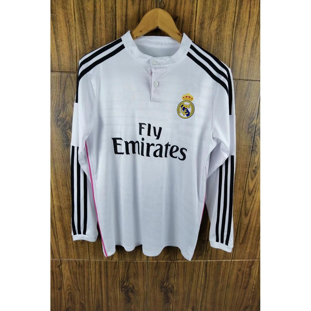 เสื้อบอลไทย warrix official store เสื้อเหย้าเรอัลมาดริด14-15เสื้อเหย้าแชมเปี้ยนส์ลีกแขนสั้นเบอร์7เสื