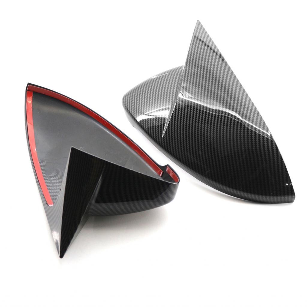 Yohooo 2PCS กระจกมองข้าง Trim สําหรับ VW 7 7.5 MK7 GTI R 14-19