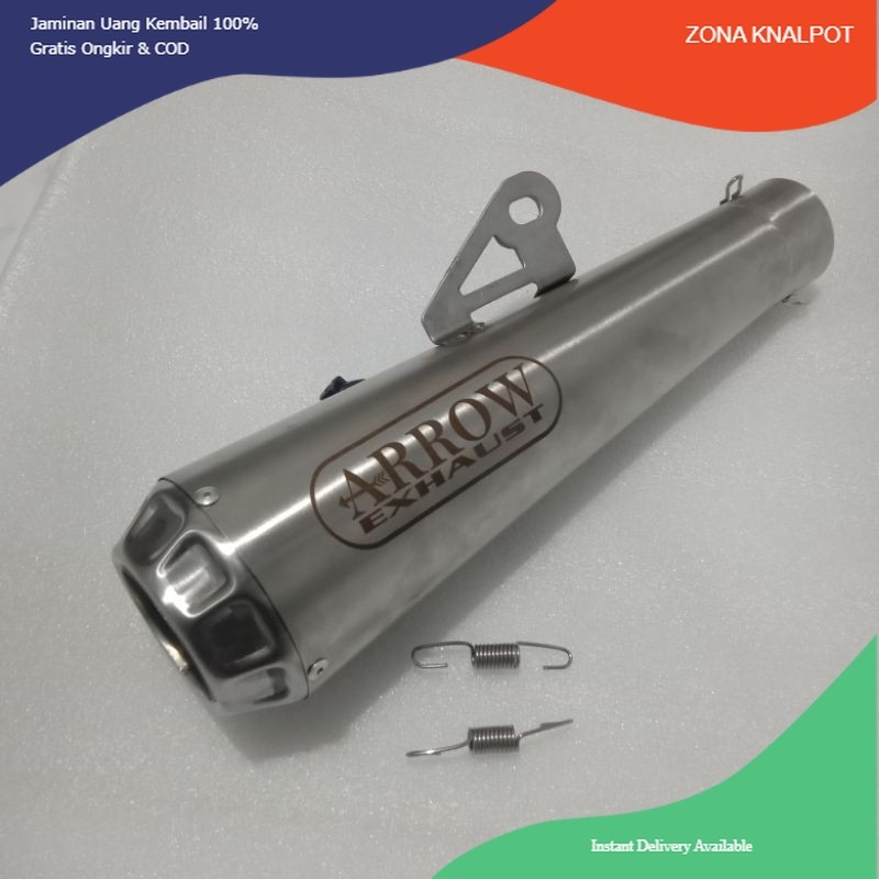 ARROW ท่อไอเสีย Canister 51mm ท่อไอเสีย สําหรับรถจักรยานยนต์ทั้งหมด