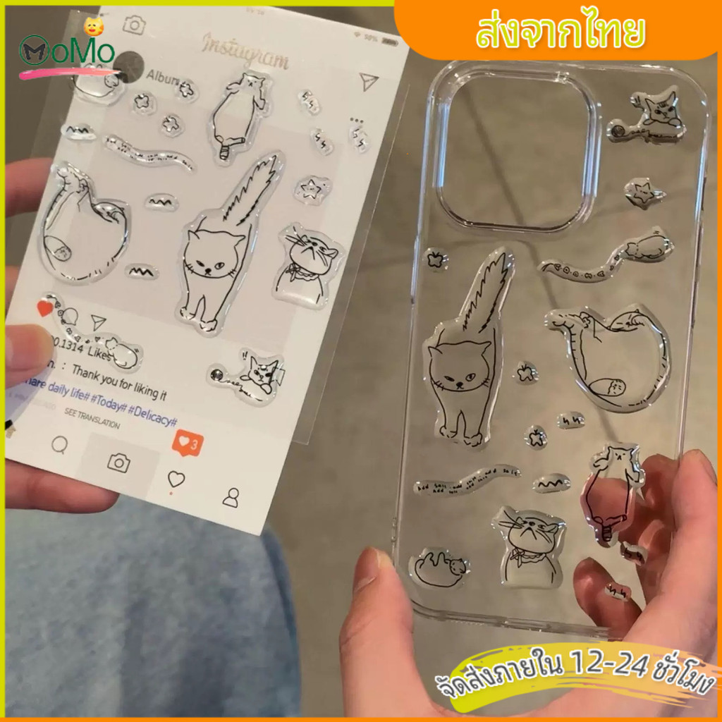 sticker for iphone17Air 17promax 16 11 13 ตกแต่งสามมิติ สติกเกอร์ ตกแต่งโทรศัพท์มือถือ การ์ตูนน่ารัก diy Phone Sticker